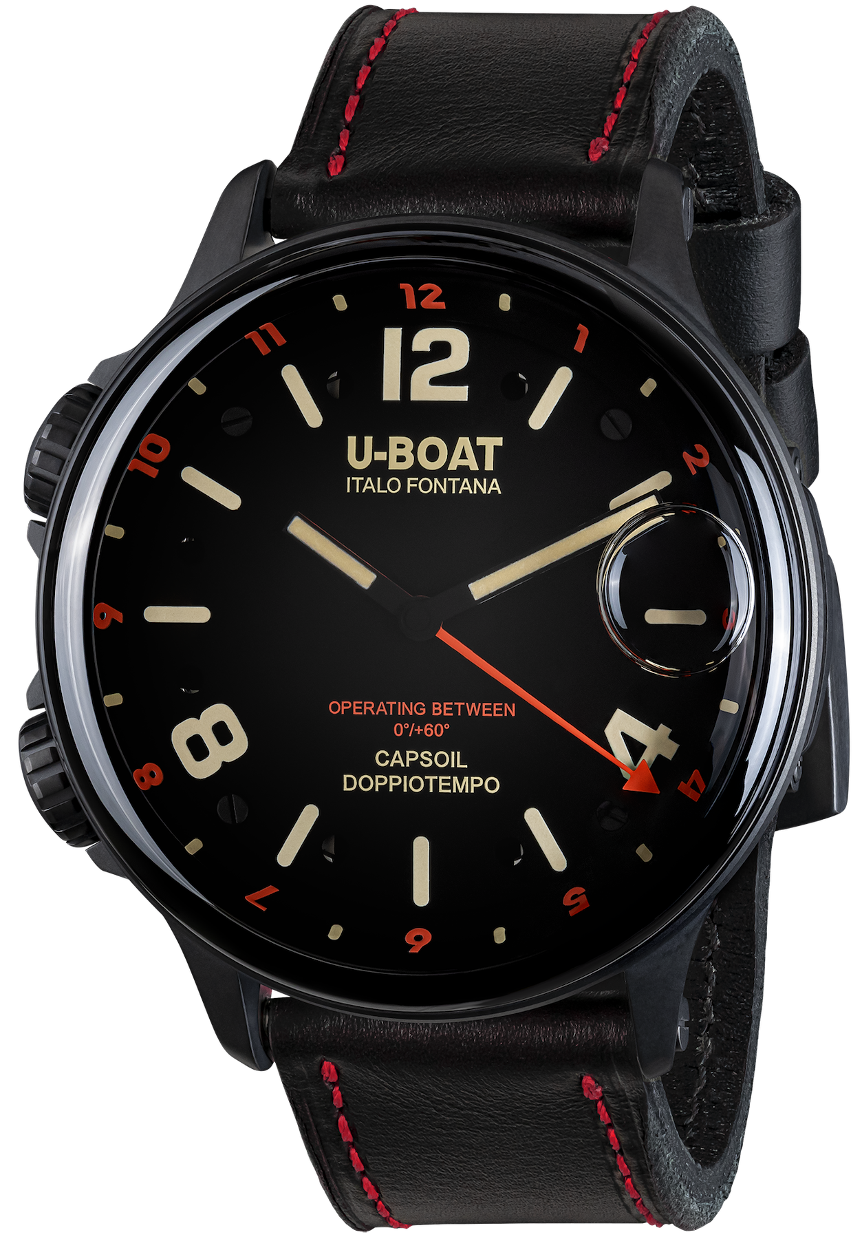 U-Boat Watch Capsoil Doppiotempo 55 Red Rehaut DLC D 9673 Image 1