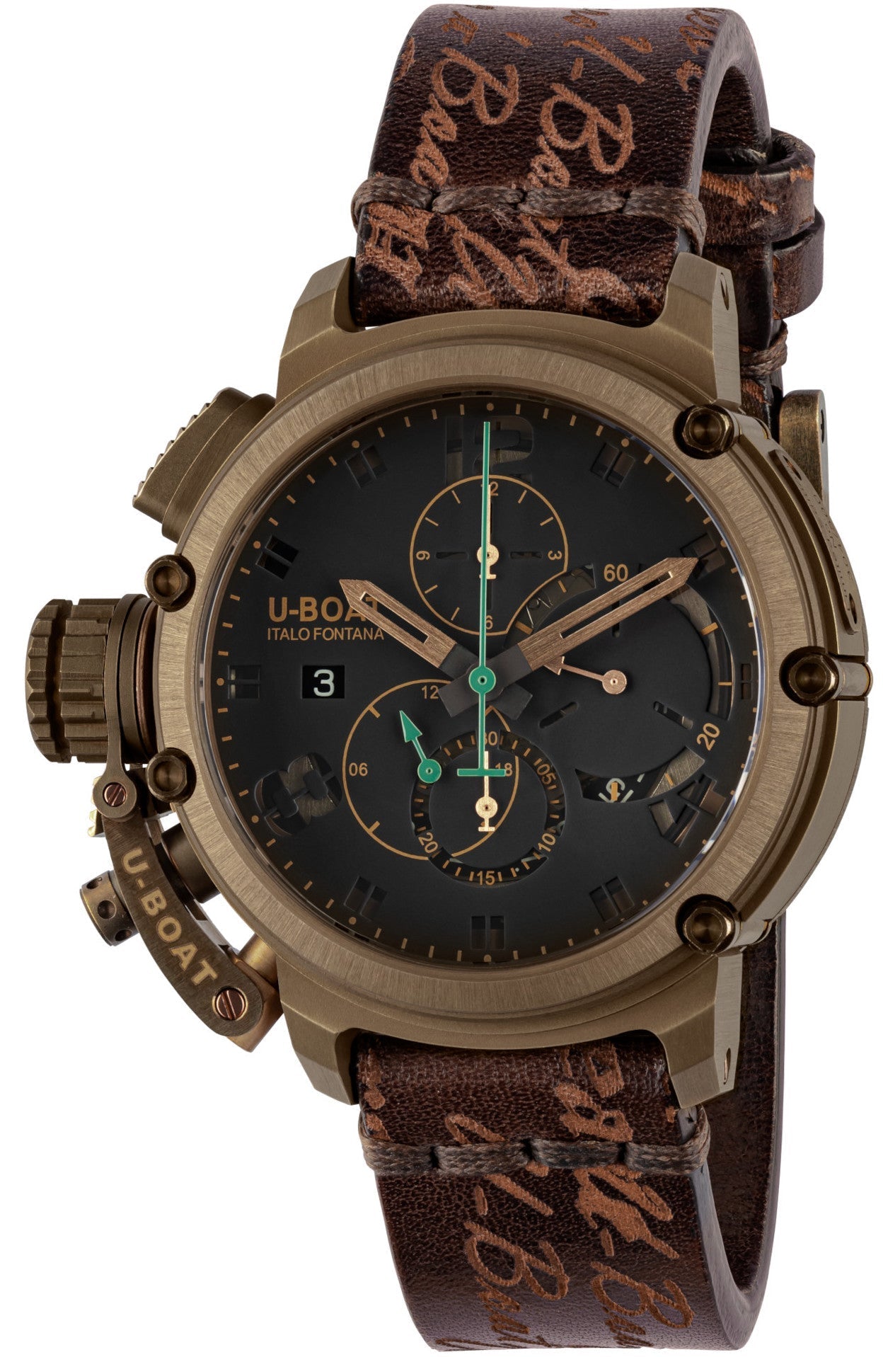 U-Boat Watch Chimera Chronograph Green Bronze Limited Edition 8526 Image 1
