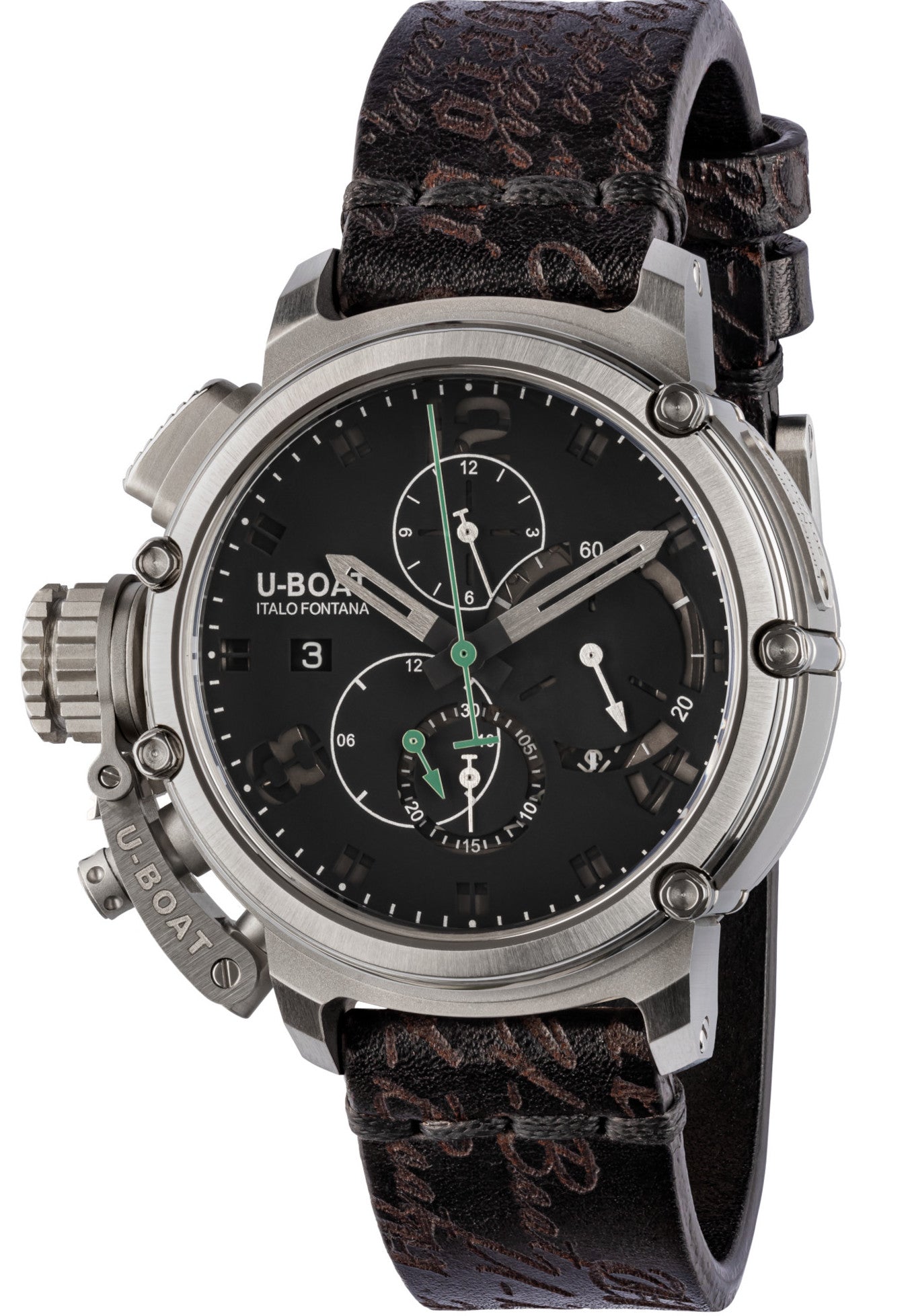 U-Boat Watch Chimera Chronograph Green Steel Limited Edition D 8528 Image 1