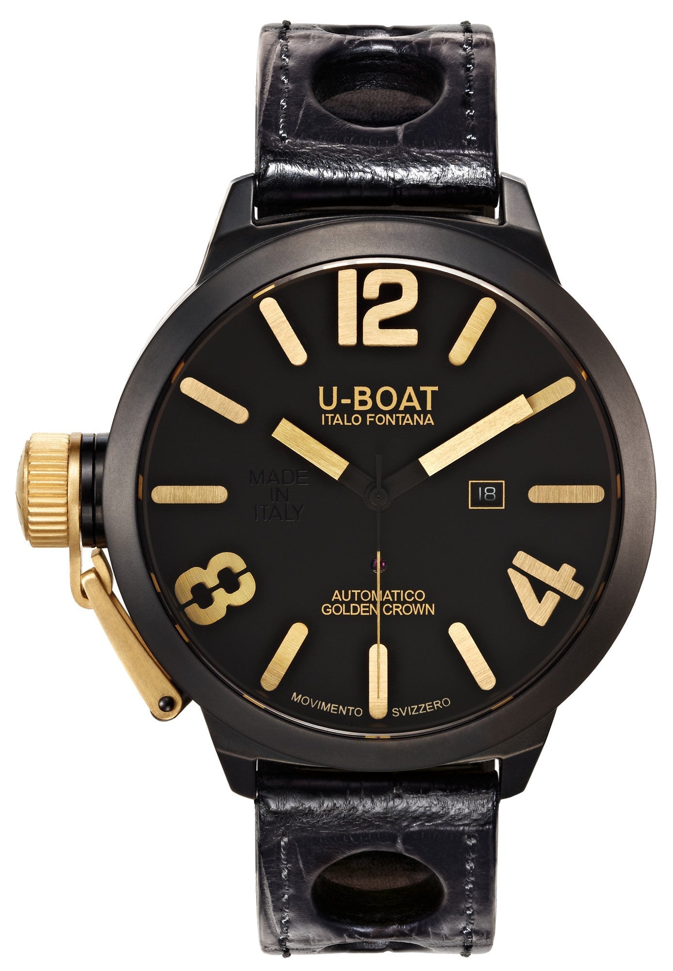 U-Boat Watch Classico Golden Crown 53 AB 18K Y 1 D 1215 Image 1