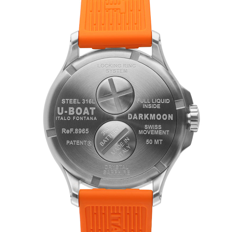 U-Boat Watch Darkmoon 44 Orange SS Limited Edition D 8965 Image 2