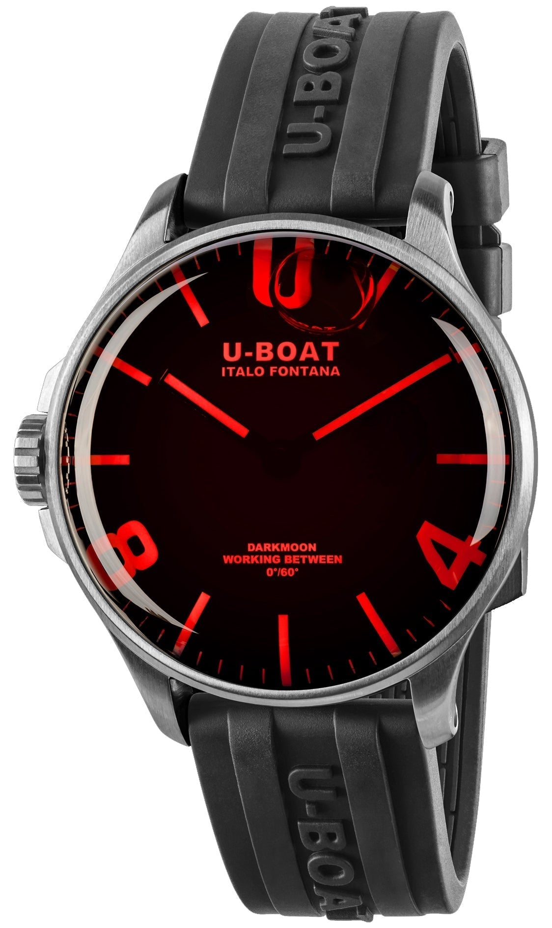 U-Boat Watch Darkmoon 44 Red Glass SS D 8465/A Image 1