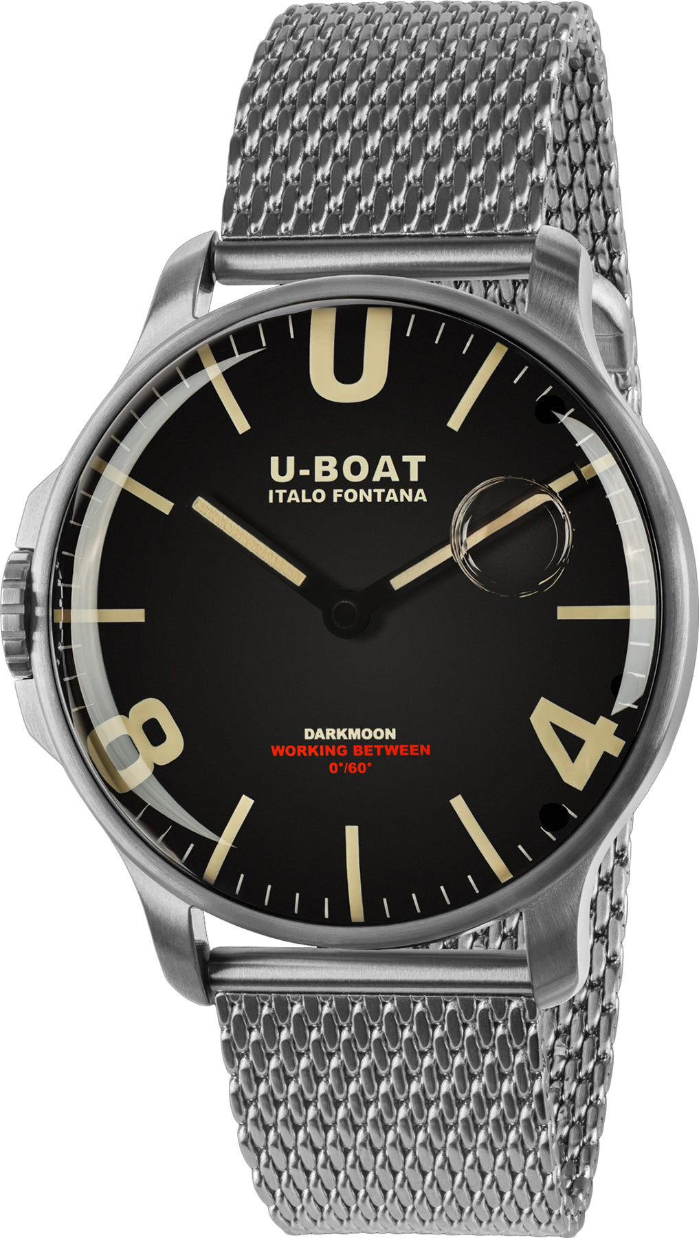 U-Boat Watch Darkmoon Black SS Bracelet SS 8463/MT Image 1