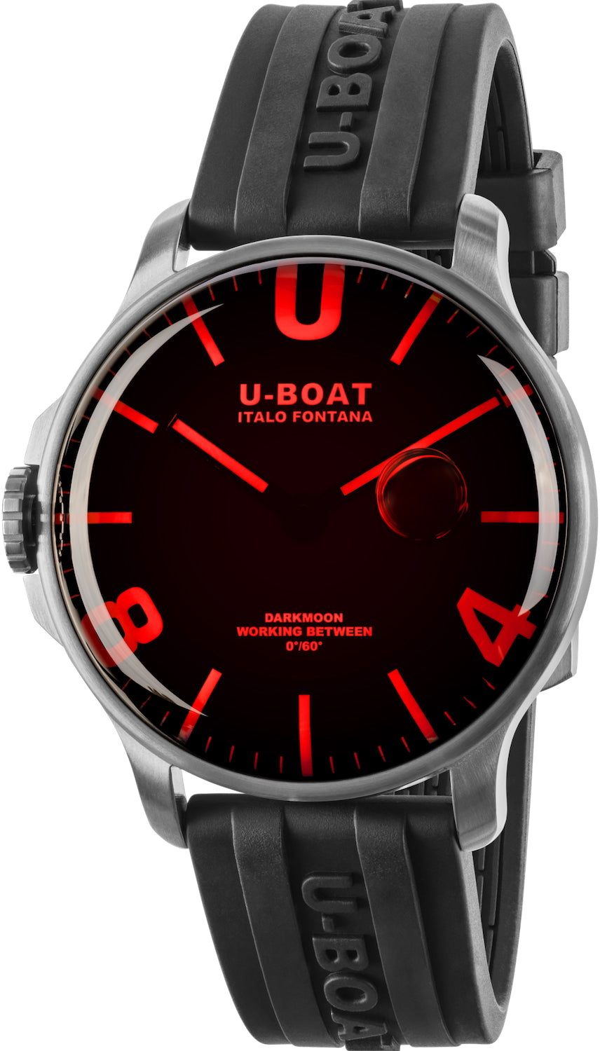 U-Boat Watch Darkmoon Red Glass SS 8465 Image 1