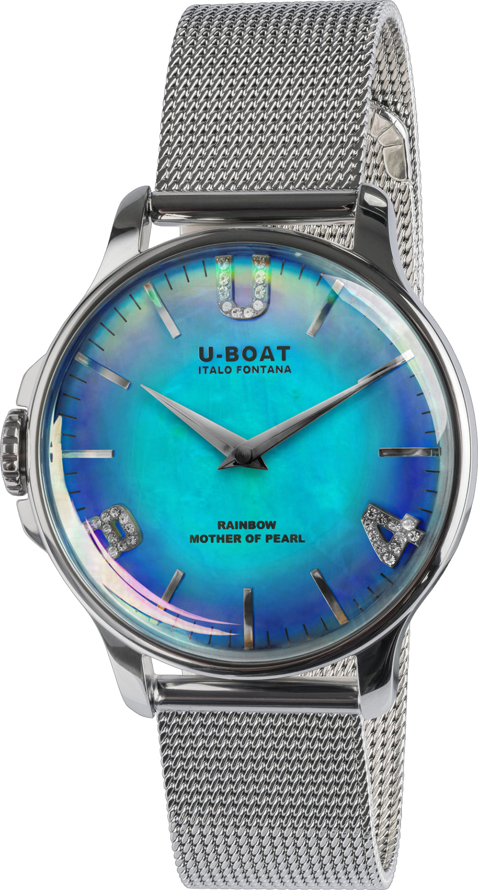 U-Boat Watch Rainbow 38 Blue SS Bracelet D 8474/MT Image 1