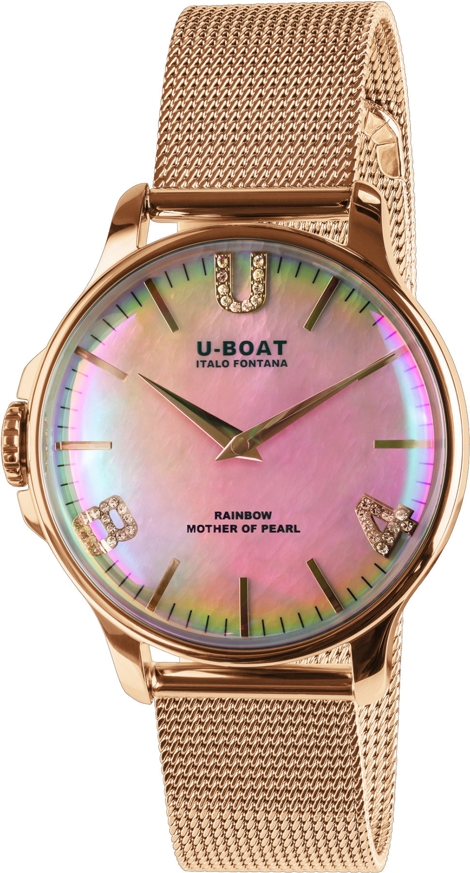 U-Boat Watch Rainbow 38 Pink IPG Bracelet D 8473/MT Image 1