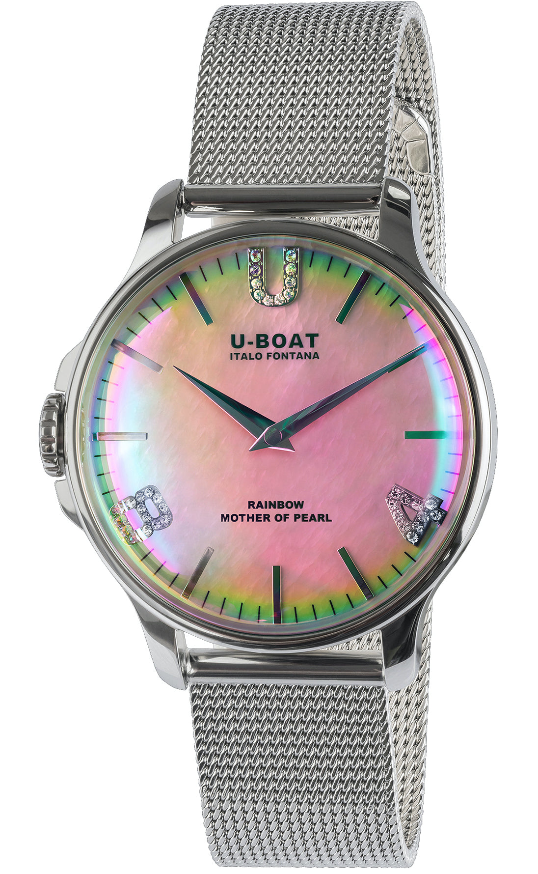 U-Boat Watch Rainbow 38 Pink SS Bracelet D 8472/MT Image 1