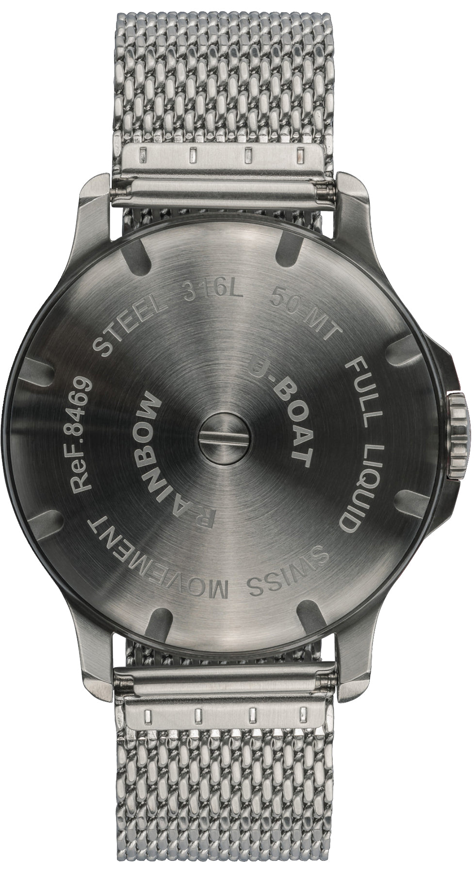 U-Boat Watch Rainbow 44 Orange SS Bracelet D 8469/MT Image 2