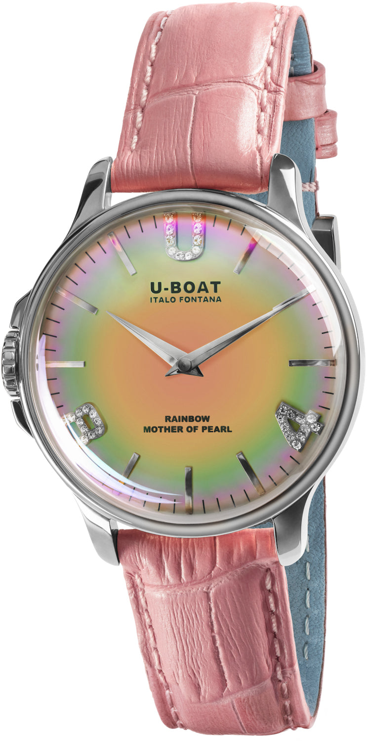 U-Boat Watch Rainbow Pink SS D 8472 Image 1