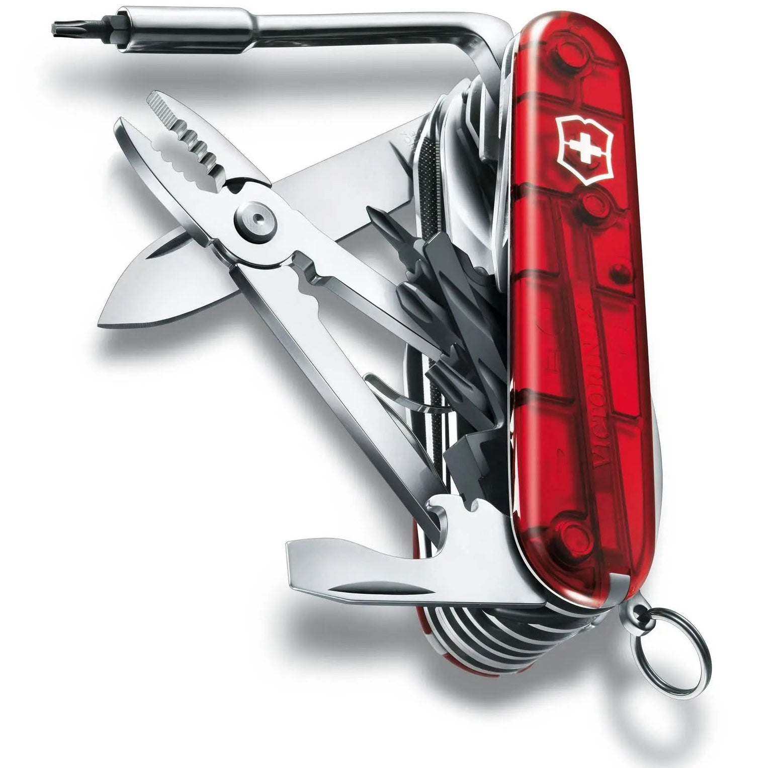 Victorinox Medium Pocket Knife Cybertool 41 Red Transparent 17775T Image 6
