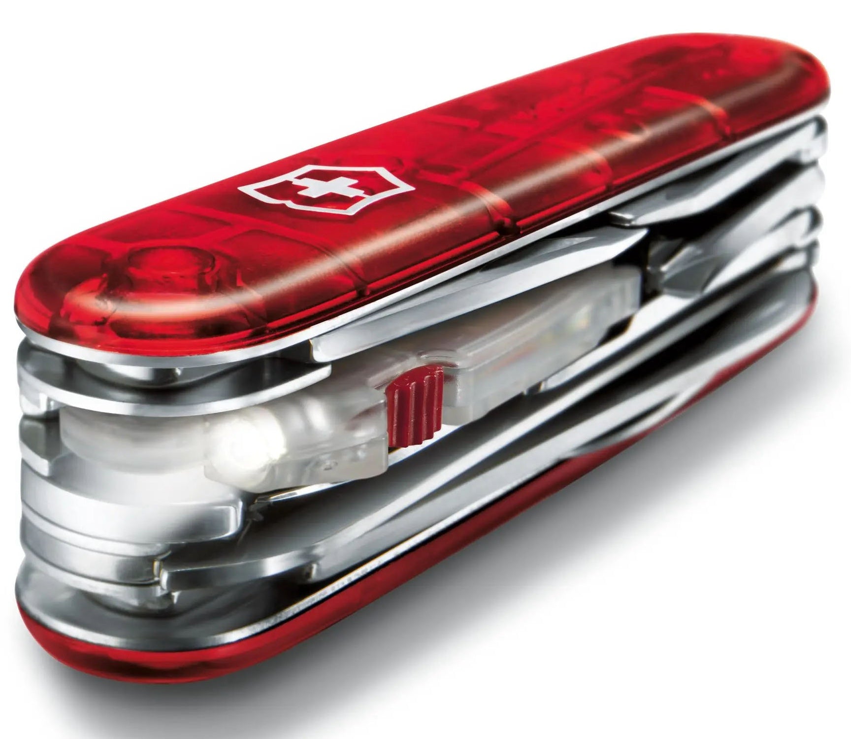 Victorinox Medium Pocket Knife Huntsman Lite Red Transparent 17915T Image 2