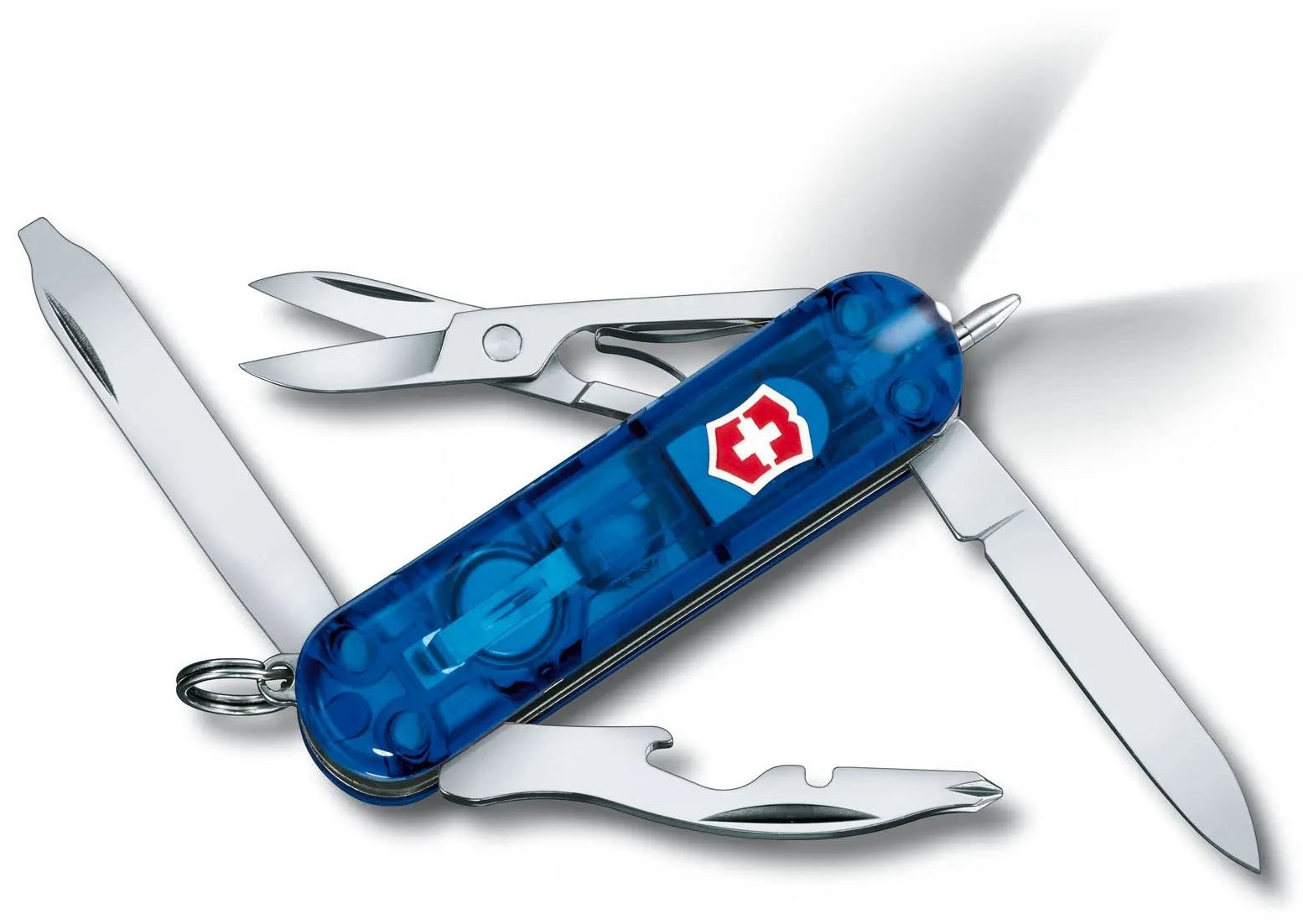 Victorinox Small Pocket Knife Midnight Manager Blue Transparent 06366T2 Image 1