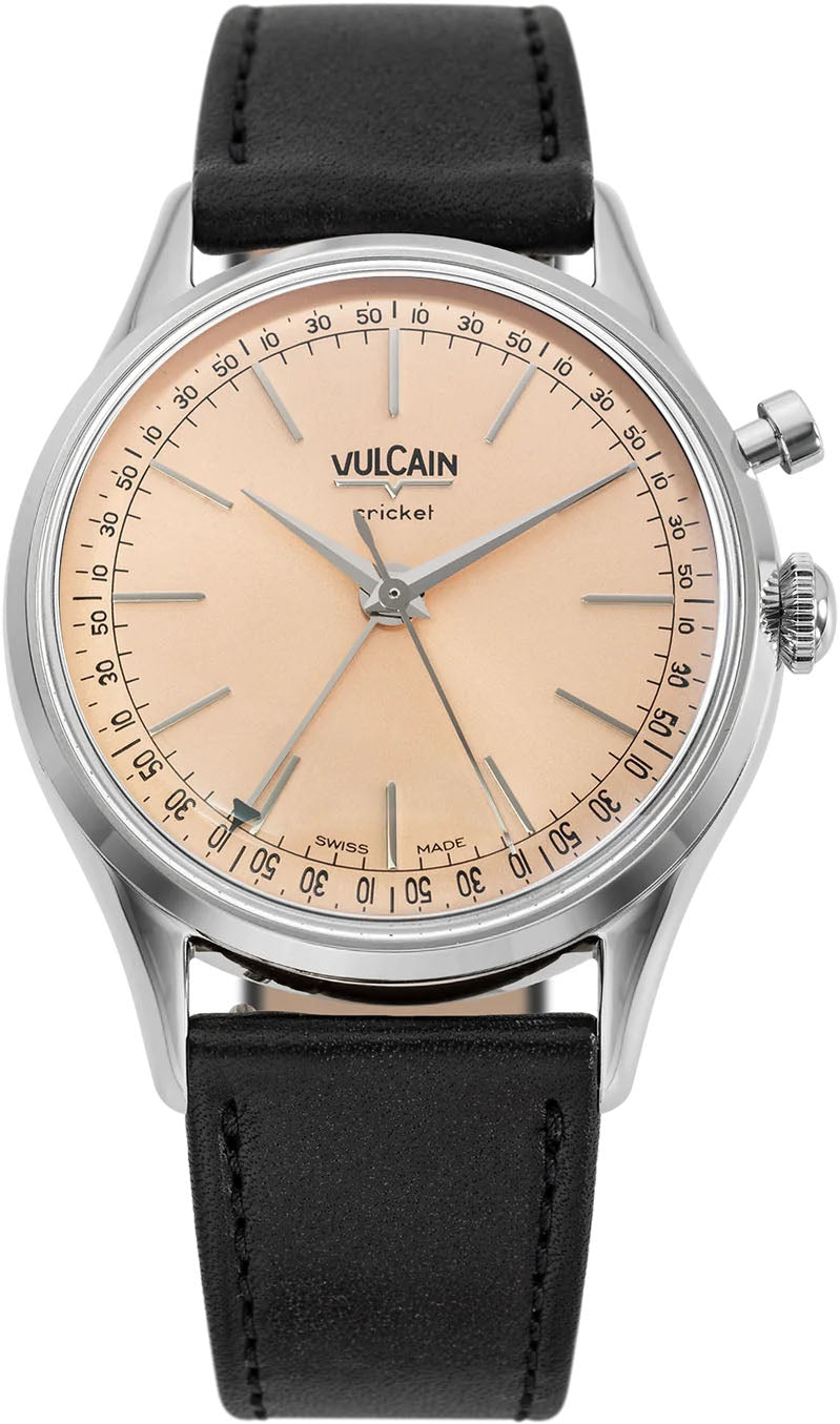 Vulcain Cricket President 39mm Pale Salmon Watch 100173A80.BAC201 Image 1