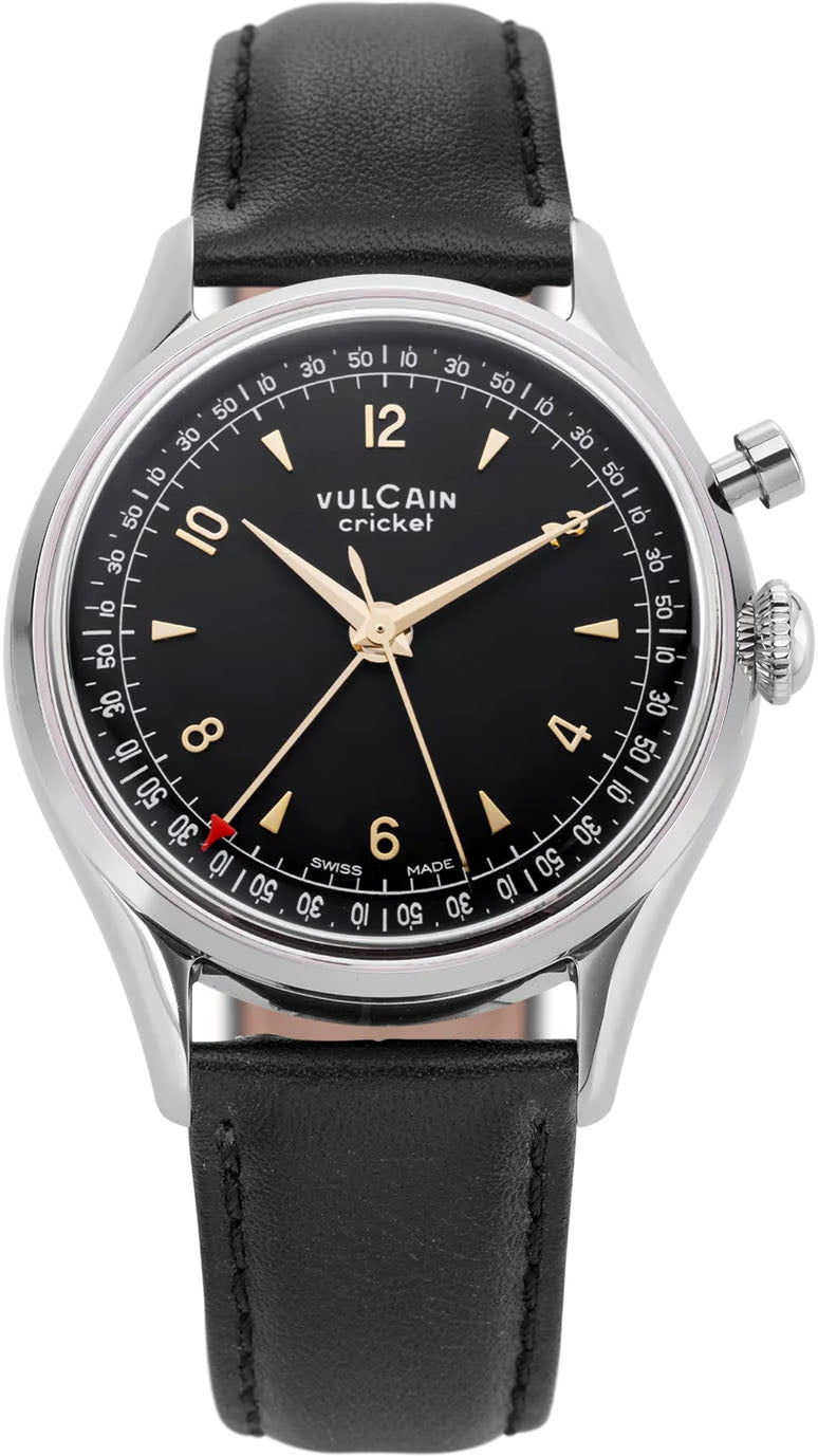 Vulcain Cricket Tradition 39mm Black & Gold Watch 100168A06.BAC201 Image 1