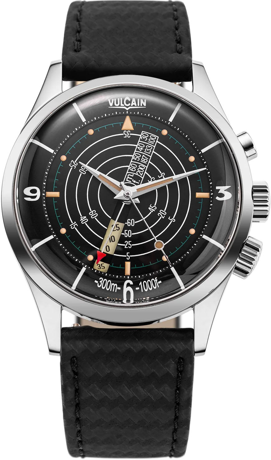 Vulcain Nautical Heritage Black Beige Patina Watch 100252SB07.BAC149 Image 1