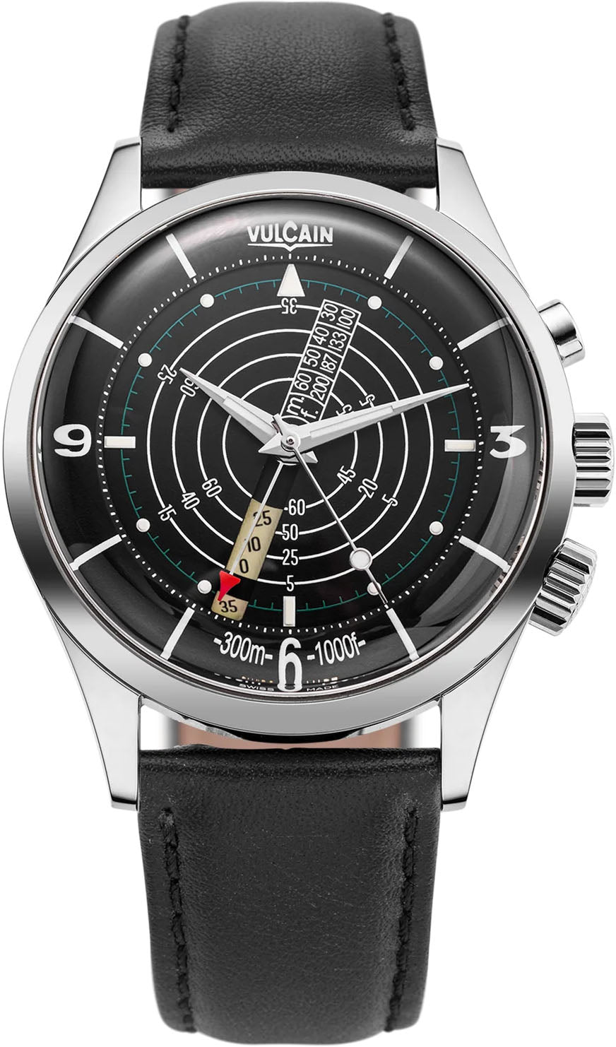 Vulcain Nautical Heritage Black White Luminova Watch 100252PB08.BAC101 Image 1