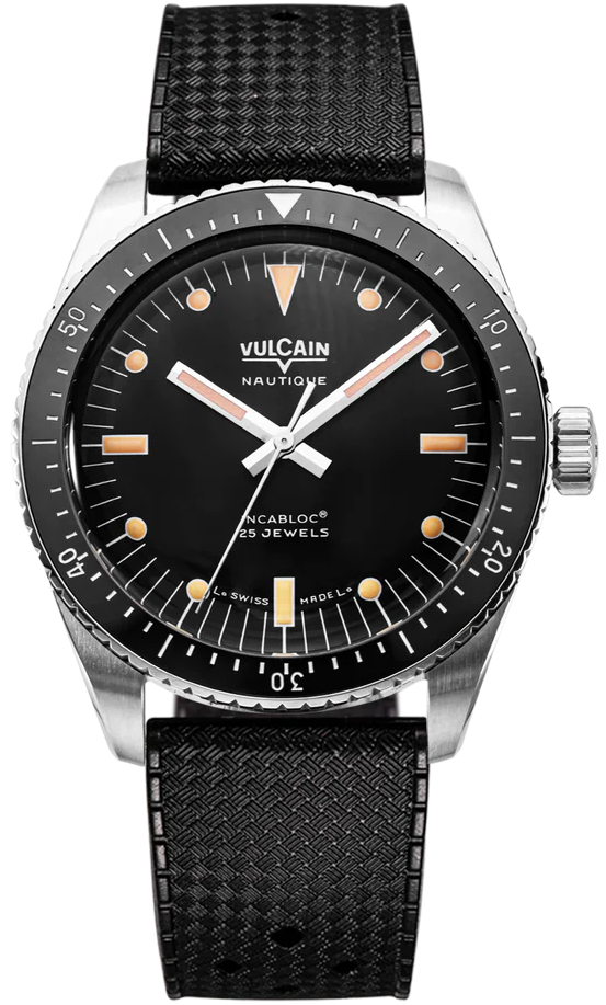 Vulcain Skindiver Black Rubber Watch 660170A07.BAC243 Image 1