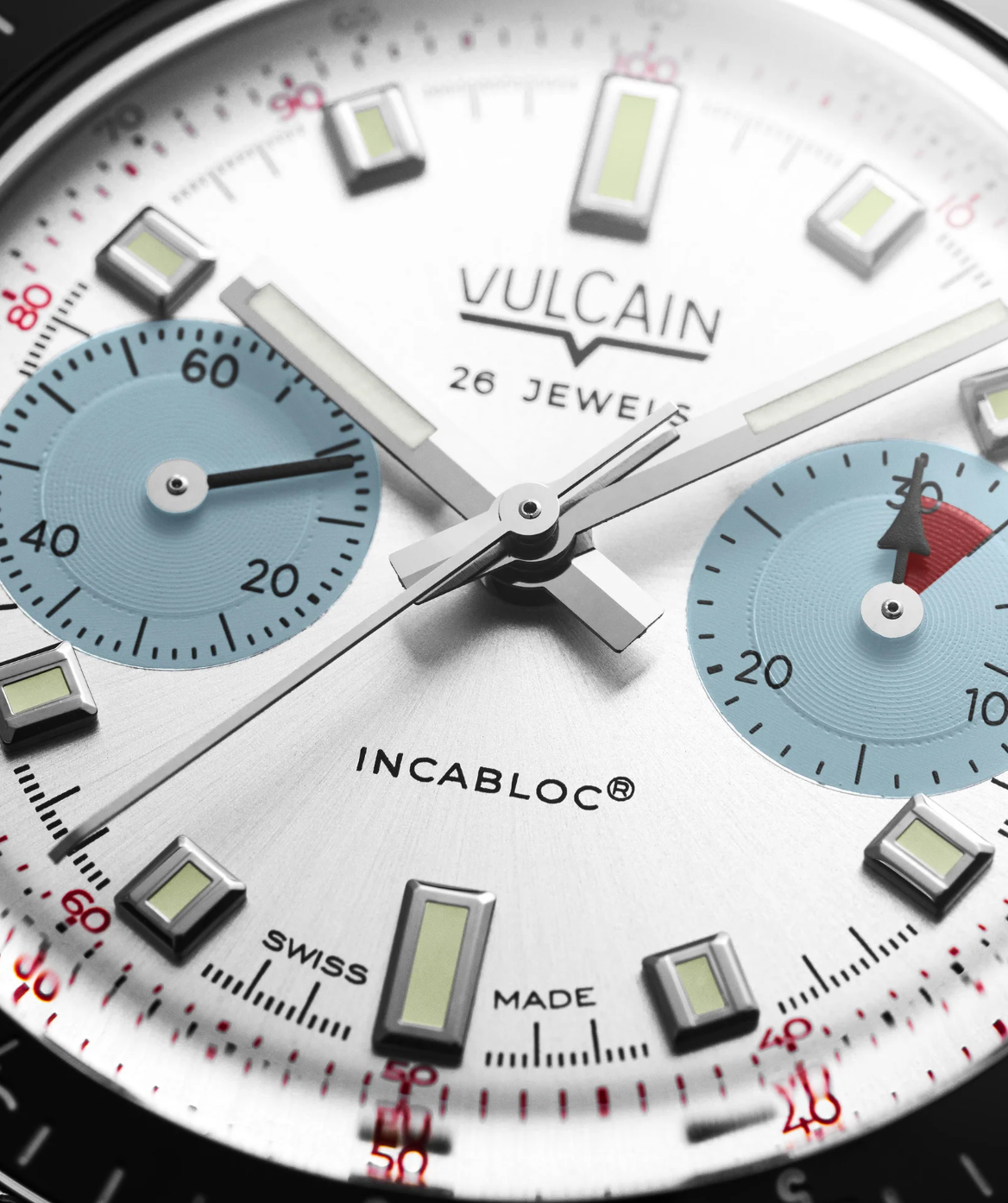 Vulcain Skindiver Chronograph Ice Blue Bracelet Limited Edition Watch VLC-105 Image 2