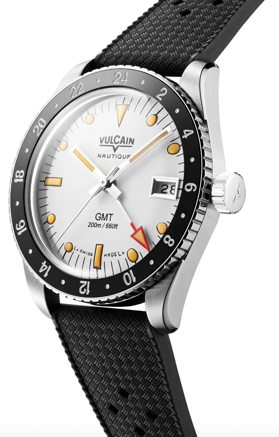 Vulcain Skindiver GMT Blanca Vintage Rubber Watch VLC-108 Image 3