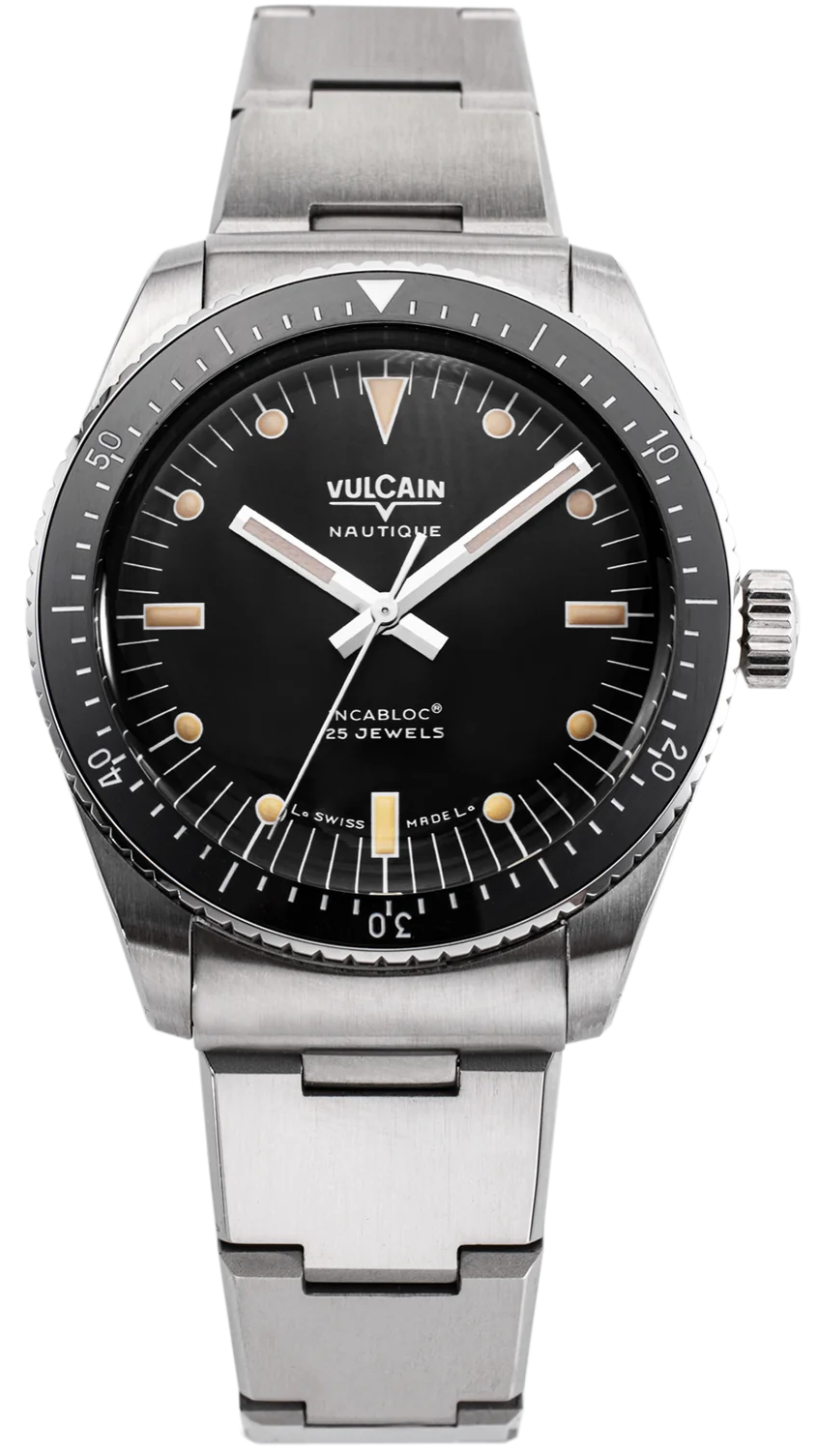 Vulcain Skindiver Nautique Black Khaki Brown Lum Watch 660170A07.BHM286 Image 1