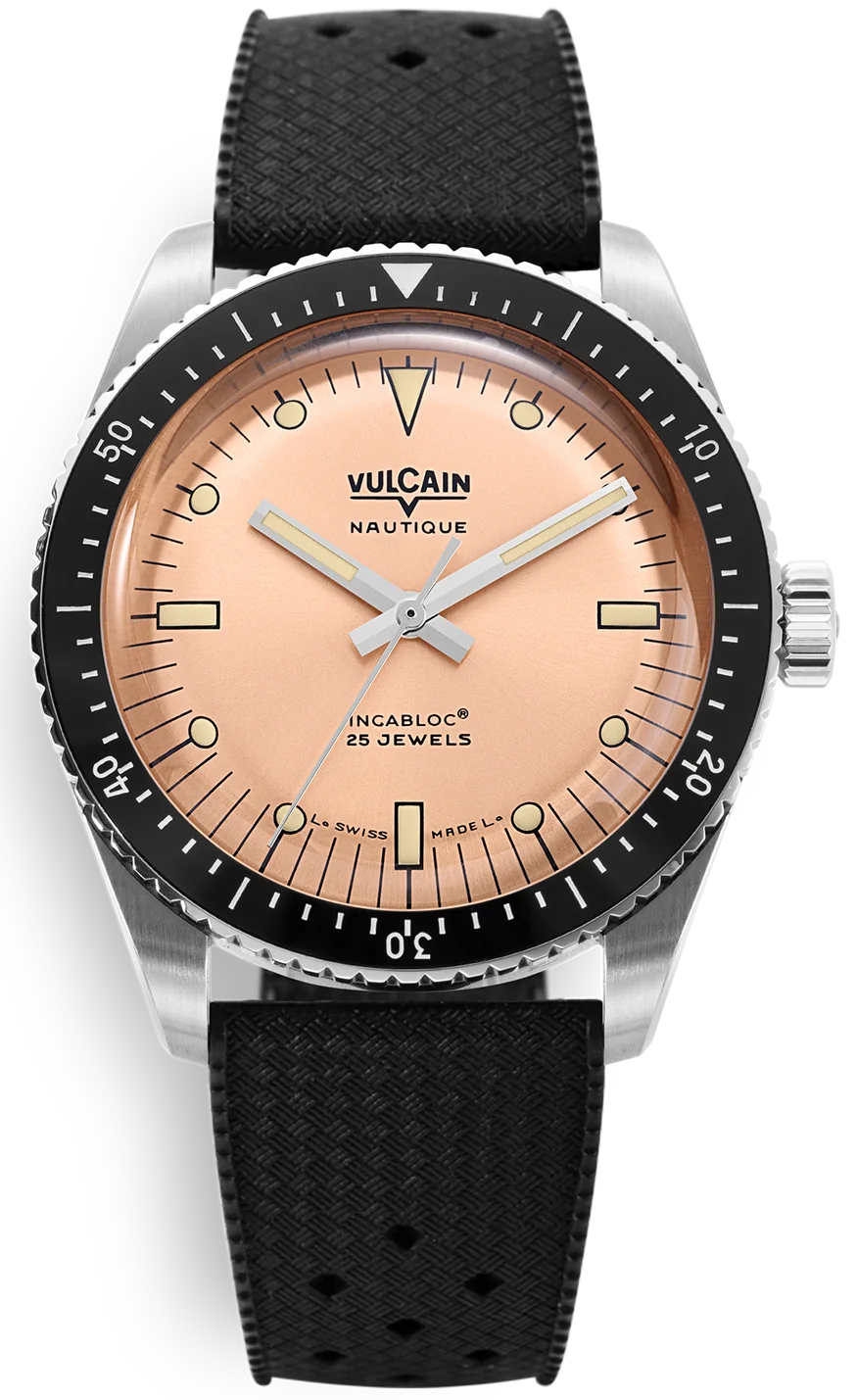 Vulcain Skindiver Nautique Salmon Rubber Limited Edition Watch 660170B87.BAR200 Image 1