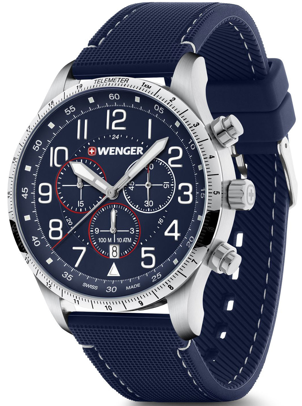 Wenger Attitude Chrono Blue Watch 01.1543.117 Image 2