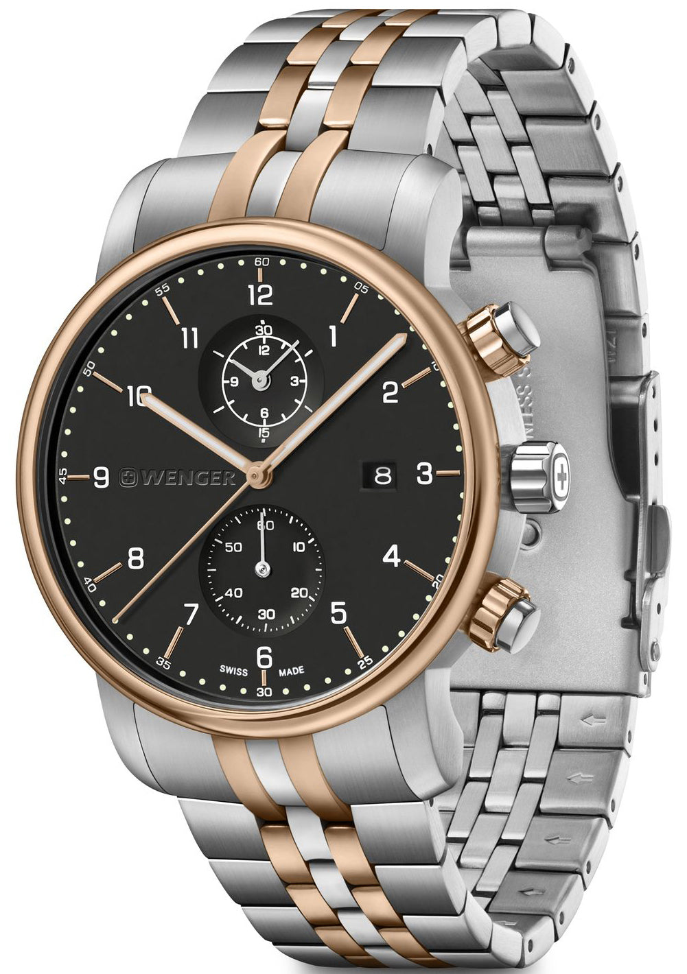 Wenger Urban Classic Chrono Black Watch 01.1743.129 Image 2