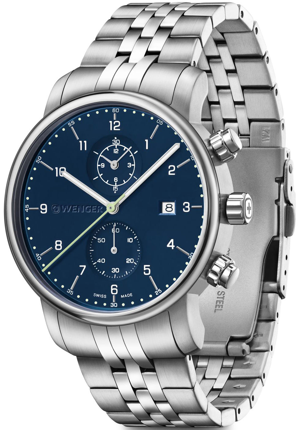Wenger Urban Classic Chrono Blue Watch 01.1743.124 Image 2