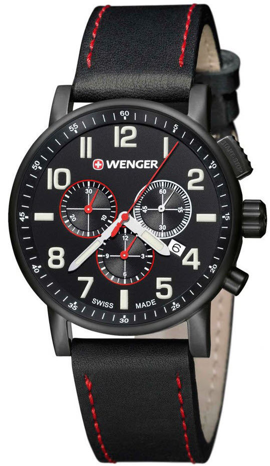 Wenger Watch Attitude Chrono Black 01.0343.104 Image 1