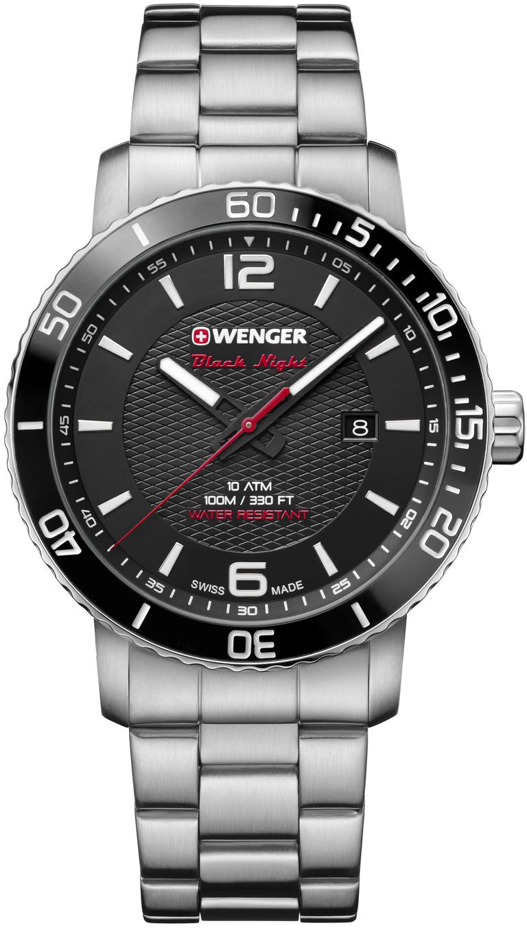 Wenger Watch Roadster Black Night Mens D 01.1841.104 Image 1