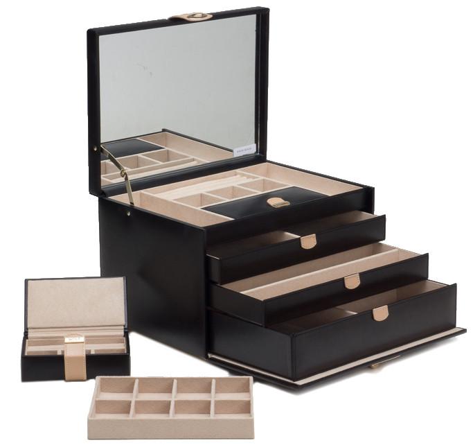 Wolf Jewellery Box Chloe Large Black 301502 Image 1