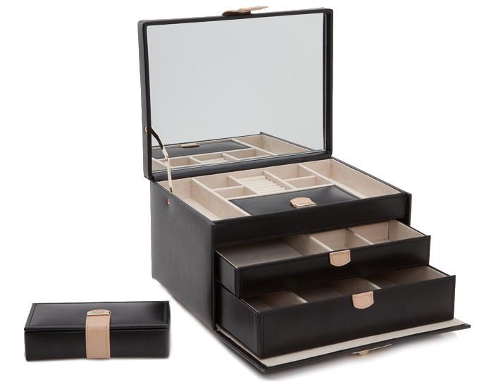 Wolf Jewellery Box Chloe Medium Black 301002 Image 1