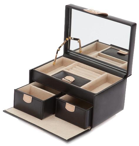 Wolf Jewellery Box Chloe Small Black 301102 Image 1