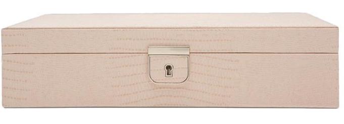 Wolf Jewellery Box Palermo Medium Flat Blush Lizard 213294 Image 1