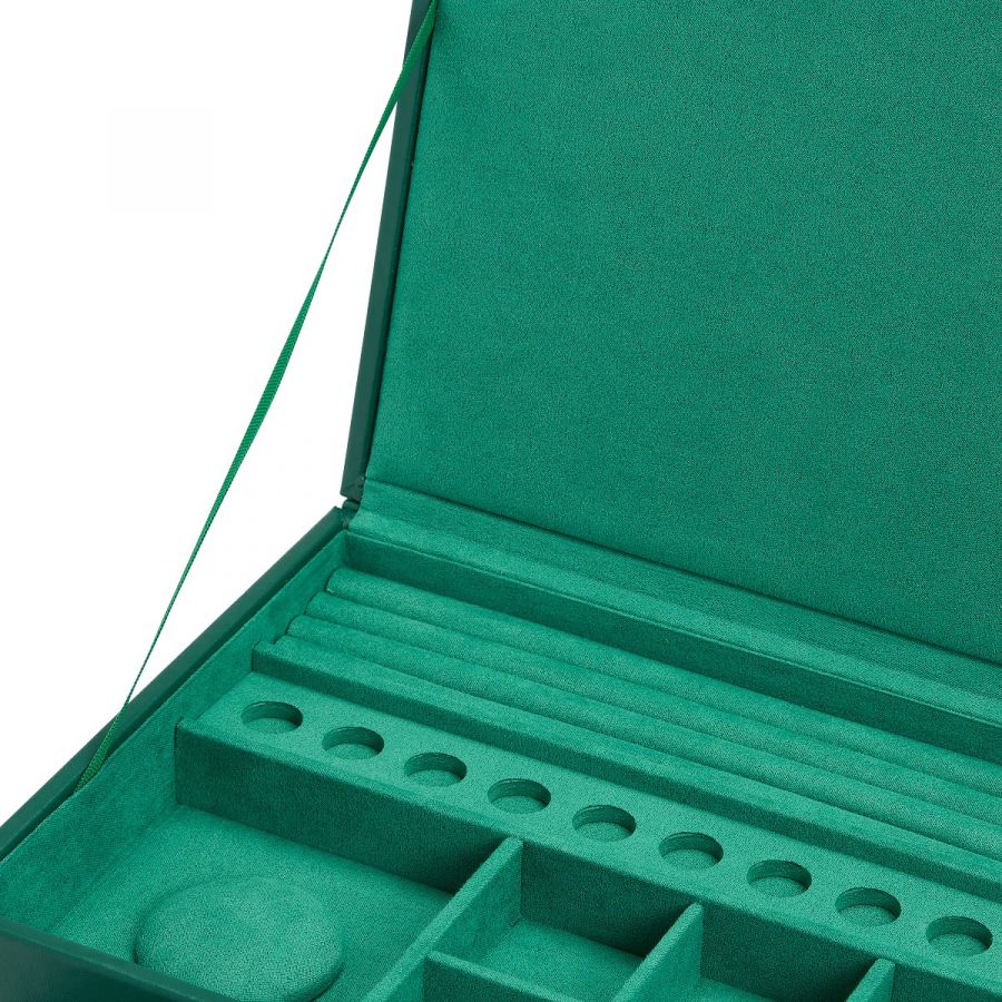 WOLF Jewellery Box Sophia With Drawers Forest Green 392012 Image 4