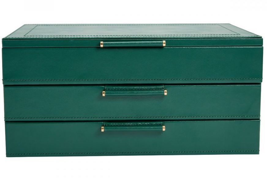 WOLF Jewellery Box Sophia With Drawers Forest Green 392012 Image 5