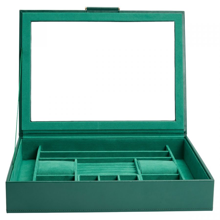 WOLF Jewellery Box Sophia With Window Forest Green 392412 Image 4