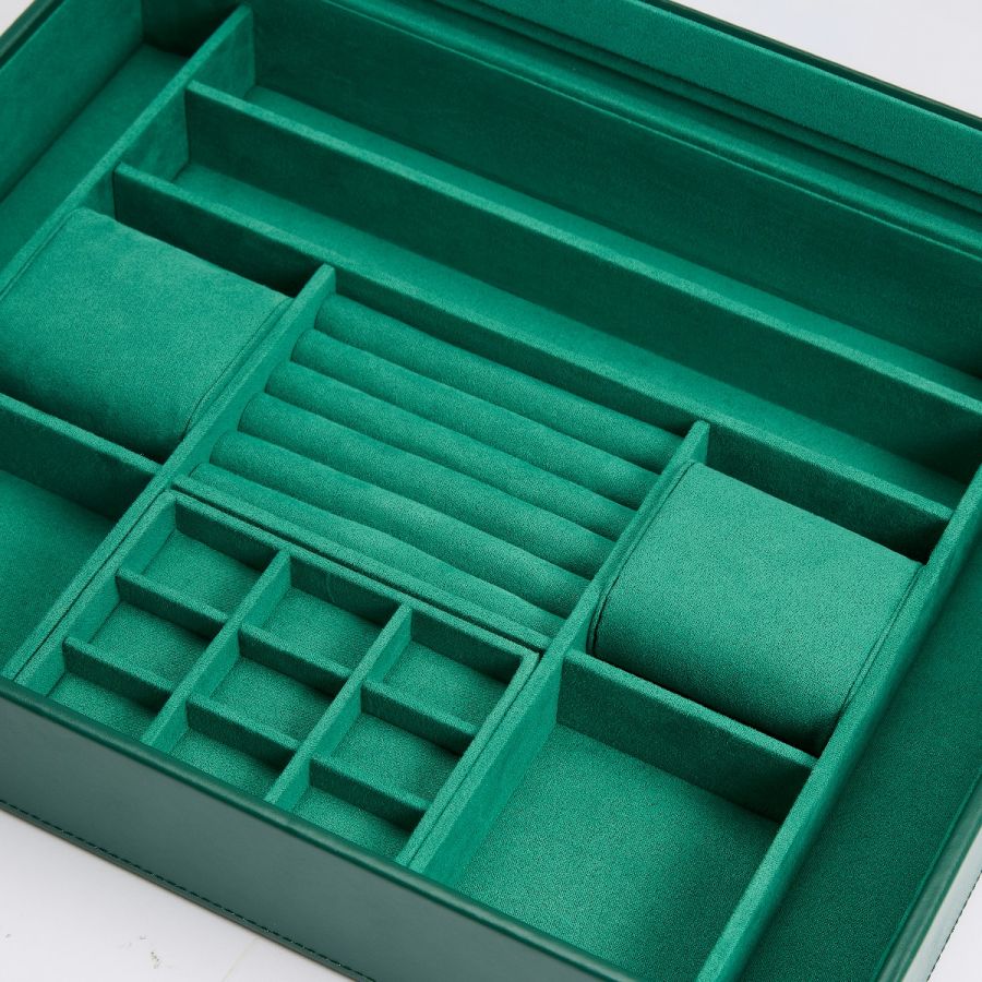WOLF Jewellery Box Sophia With Window Forest Green 392412 Image 8
