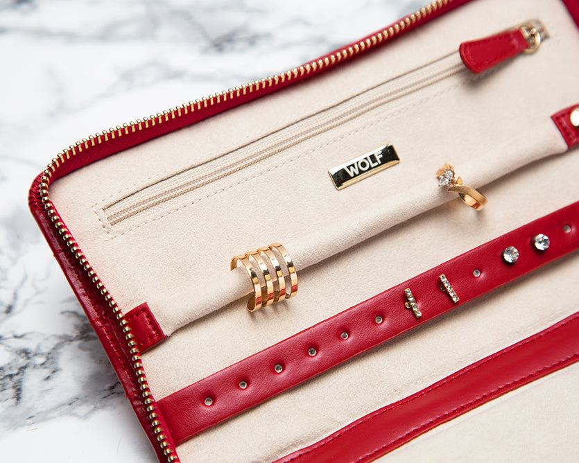 WOLF Jewellery Case Caroline Portfolio Red 324872 Image 4