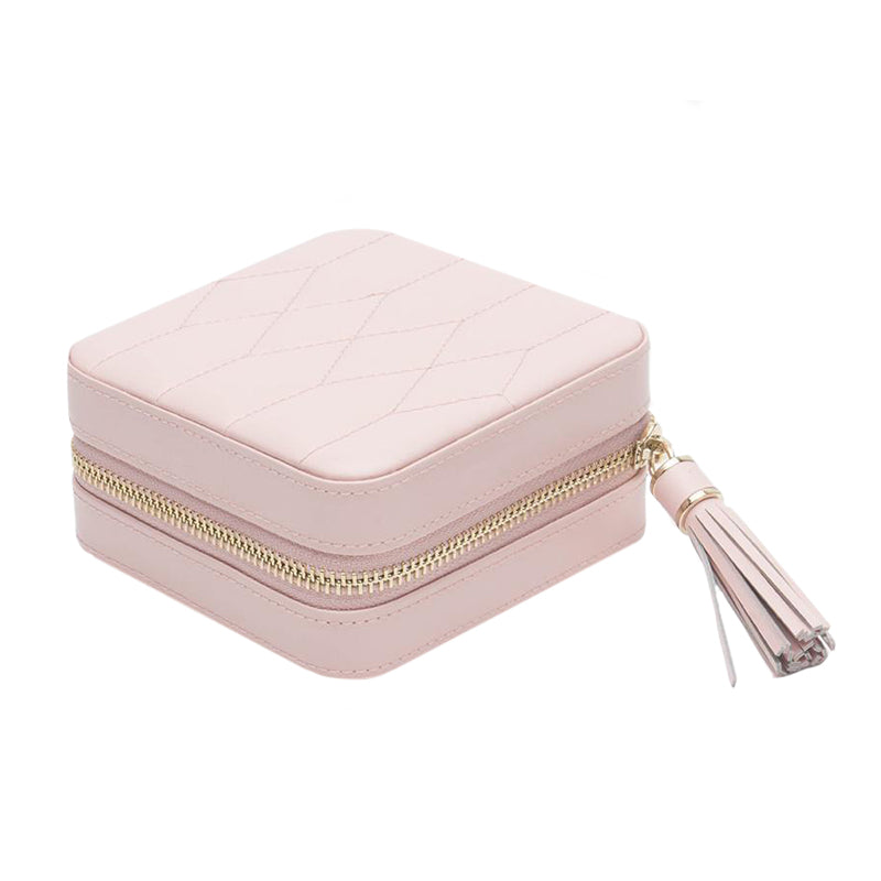 WOLF Jewellery Case Caroline Zip Travel Rose Quartz 329915 Image 4
