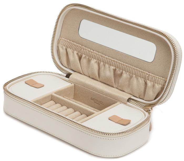 Wolf Jewellery Case Chloe Zip Cream 301253 Image 1