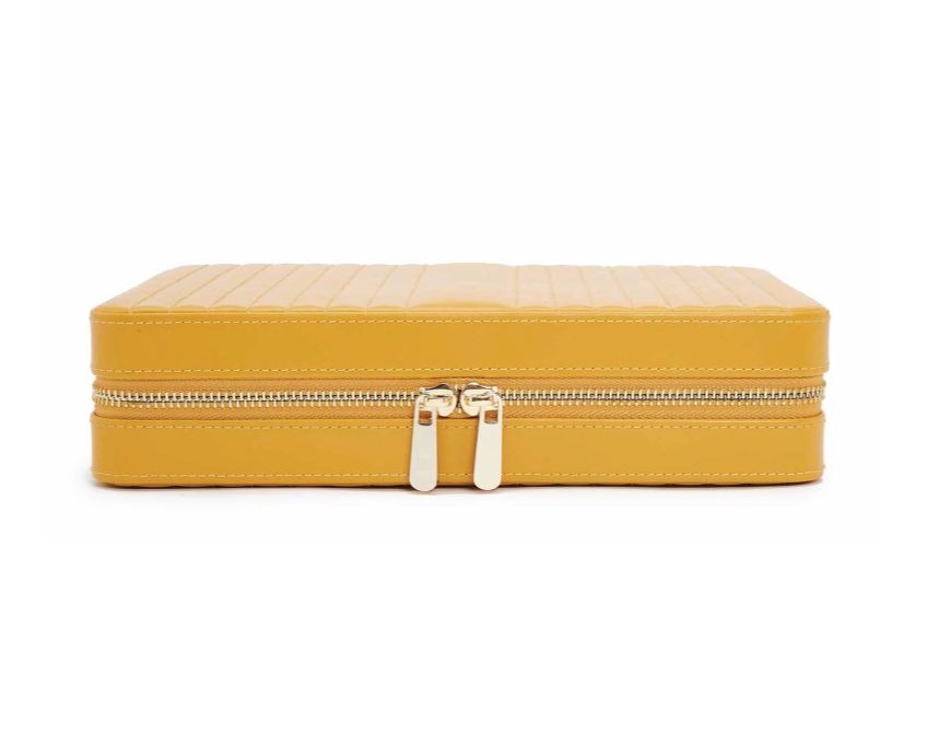 WOLF Jewellery Case Maria Zip Large Musturd 766193 Image 5