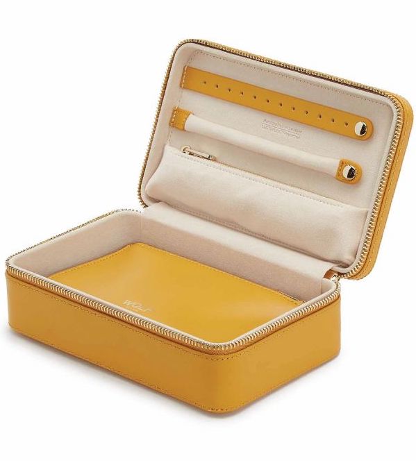 WOLF Jewellery Case Maria Zip Medium Musturd 766393 Image 1