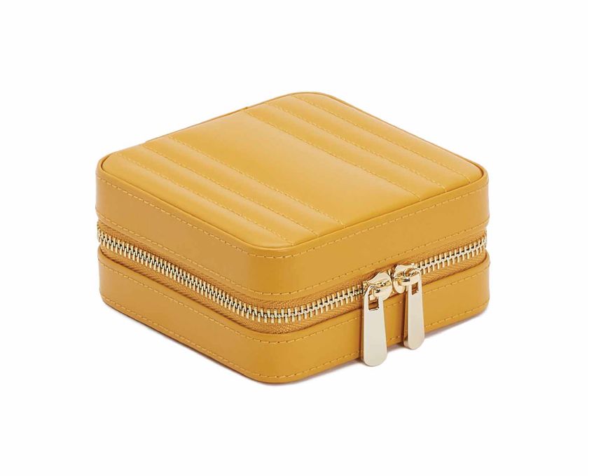 WOLF Jewellery Case Maria Zip Small Musturd 766293 Image 2
