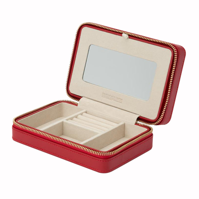 WOLF Jewellery Case Palermo Zip Red 213672 Image 1