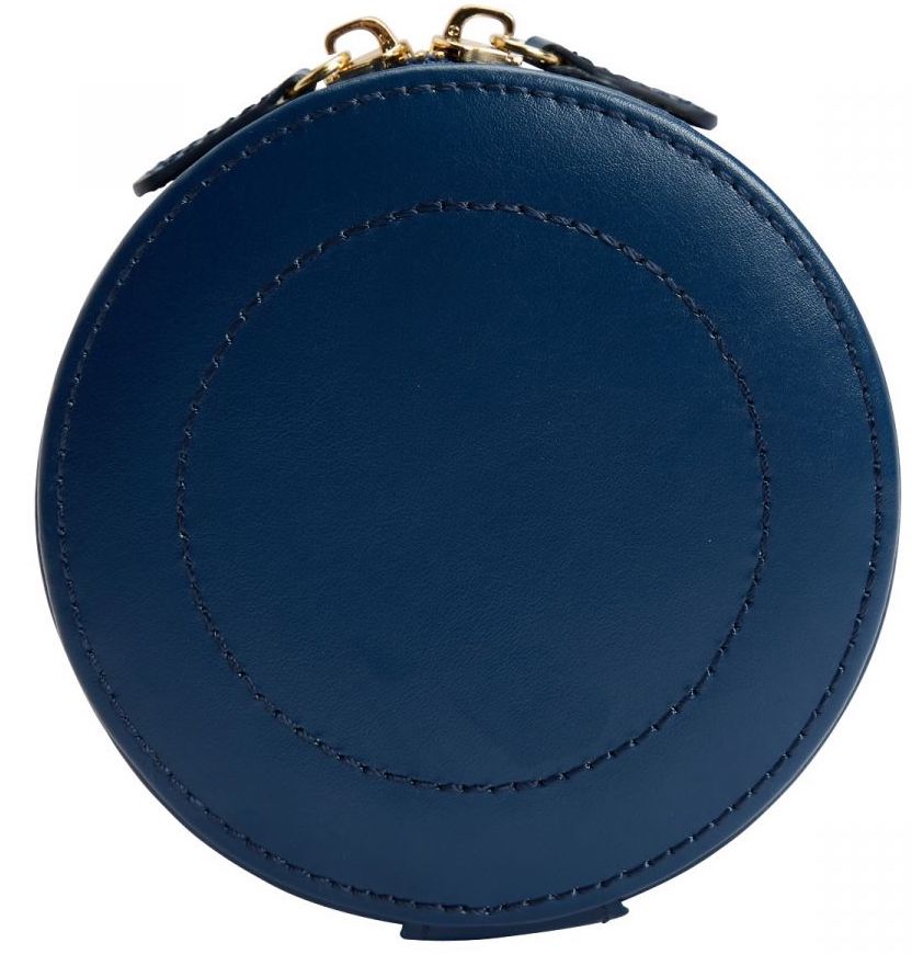 WOLF Jewellery Case Sophia Round Zip Case Indigo 392317 Image 3