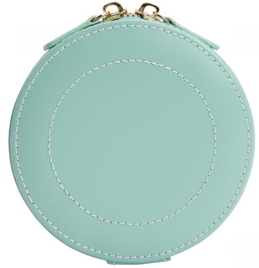 WOLF Jewellery Case Sophia Round Zip Case Jade 392330 Image 3