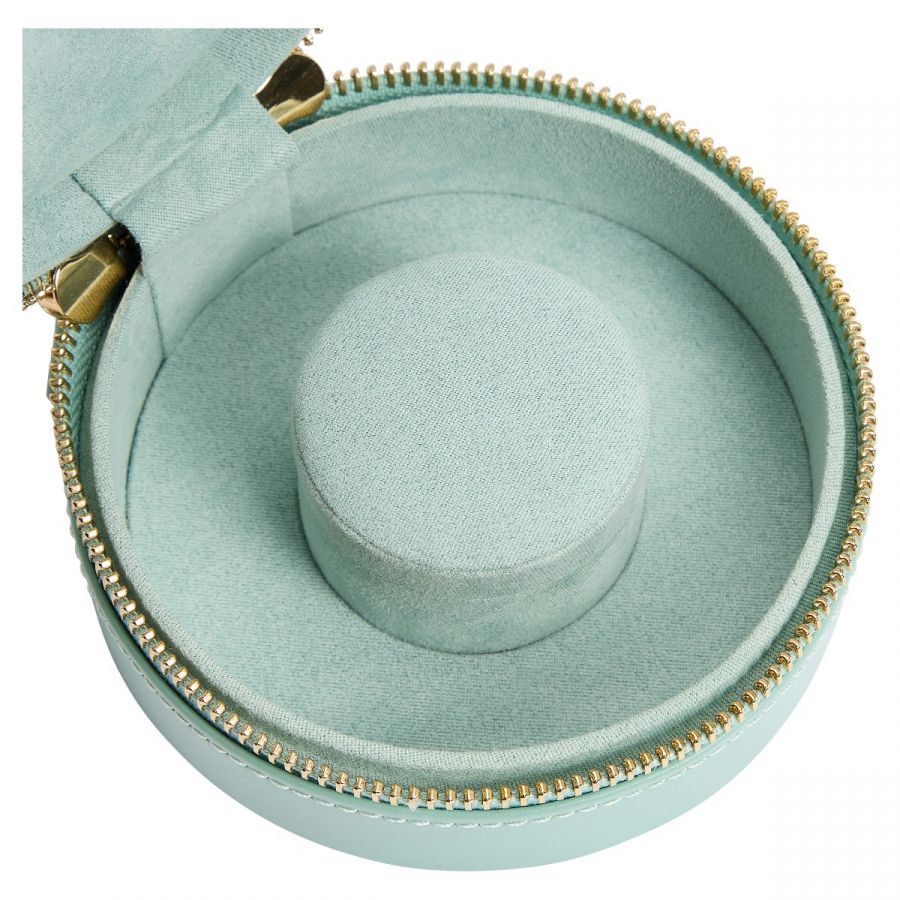 WOLF Jewellery Case Sophia Round Zip Case Jade 392330 Image 7