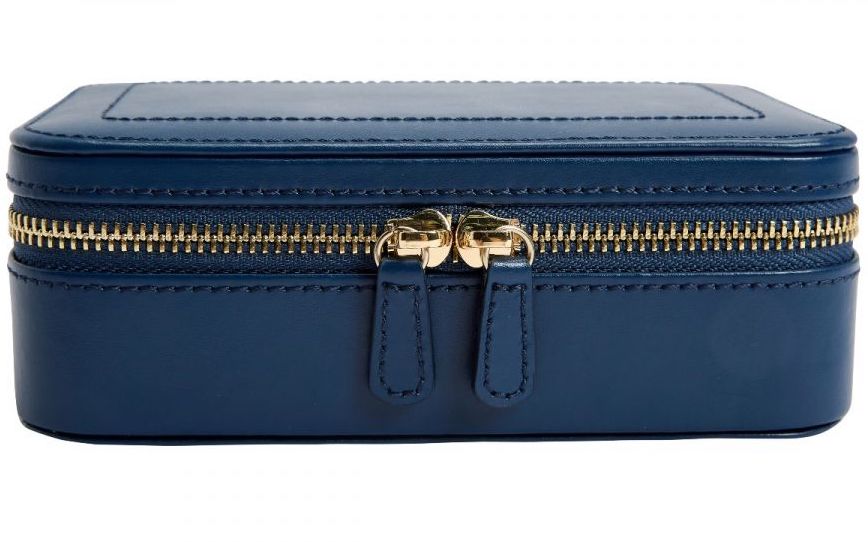 WOLF Jewellery Case Sophia Zip Case Indigo 392217 Image 3