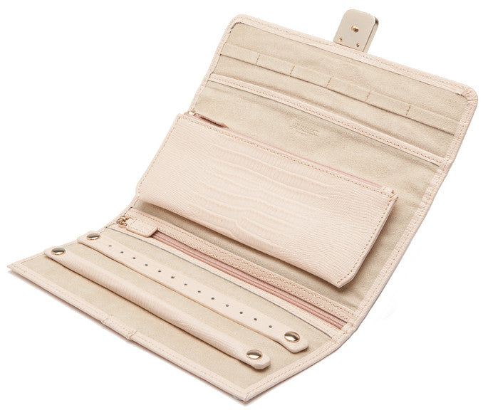 Wolf Jewellery Roll Palermo Blush Lizard 213494 Image 3